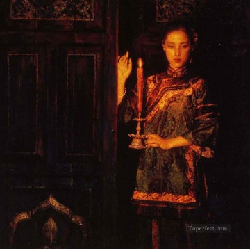 yi016D pintor chino Chen Yifei Pinturas al óleo